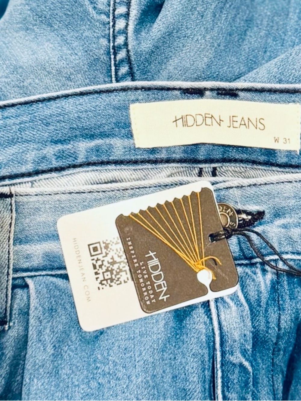 Hidden Jeans Light Blue Denim Bermuda Shorts